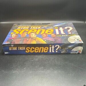 Star Trek Scene It? DVD Trivia Board Game Mattel Family Party 2+ Players